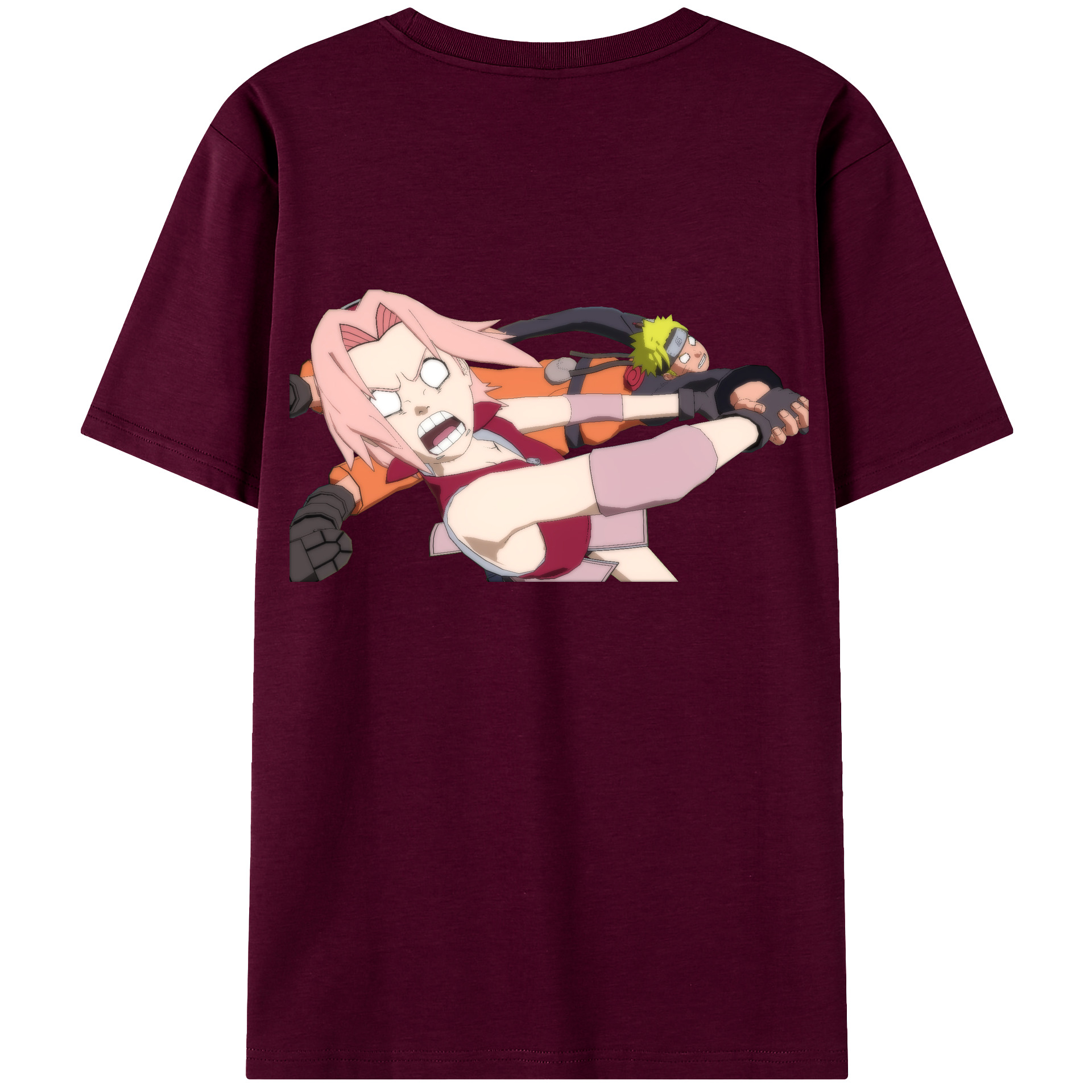 （画像用） NARUTO -ナルト- 春野サクラ Haruno Sakura レディース半袖Tシャツ(バックプリント)